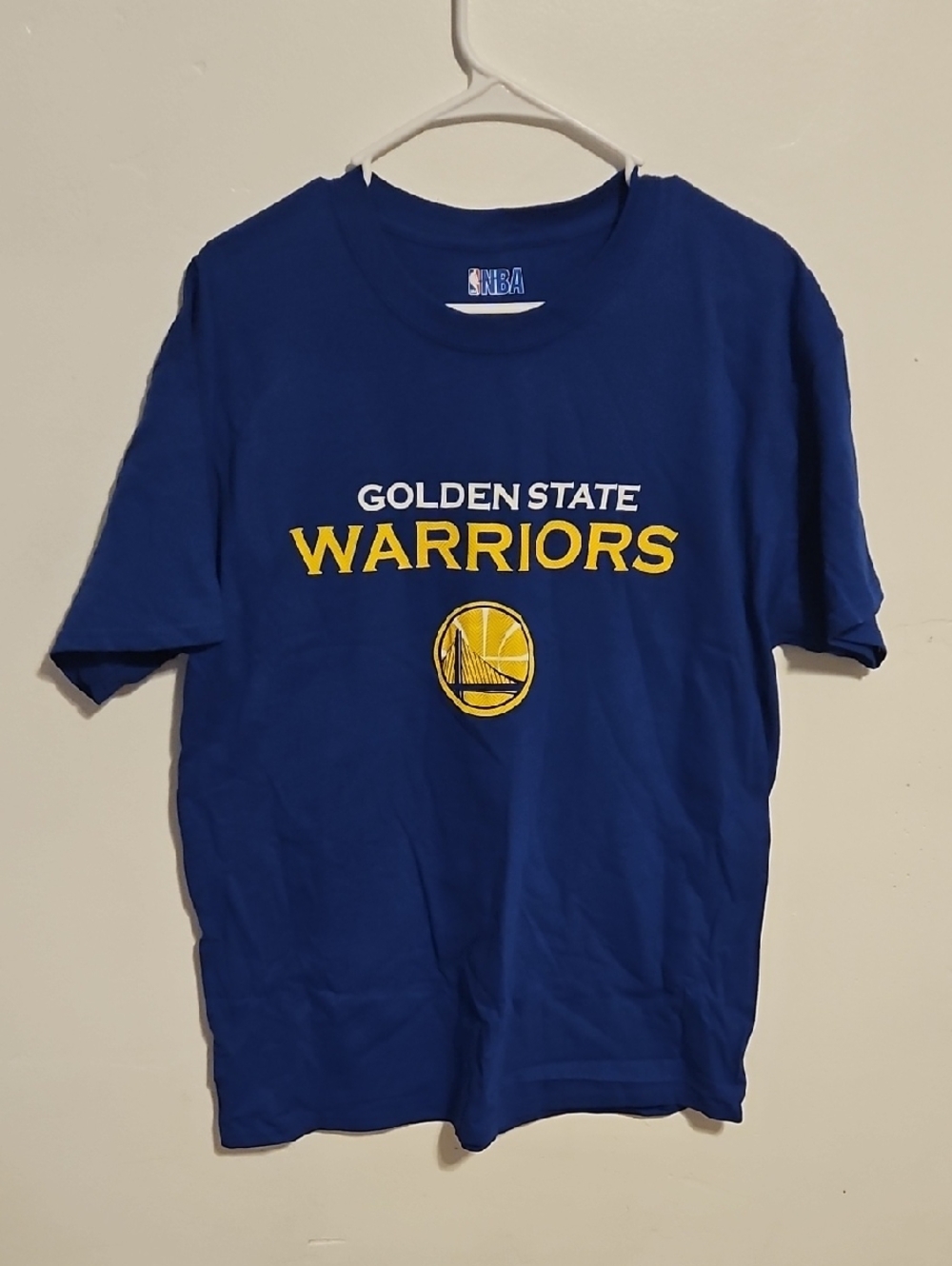 NBA Golden State Warriors Royal Blue & Yellow Logo Tee